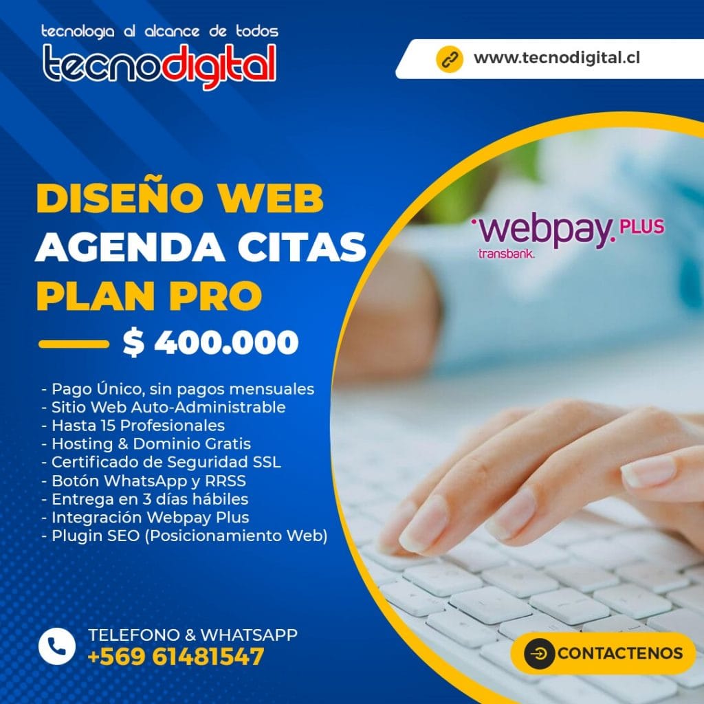 Plan Agenda Pro TecnoDigital.cl